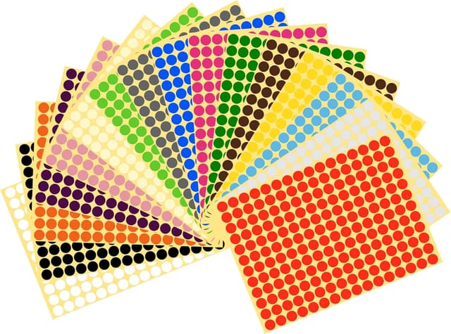 Detalle de Vicloon Gommettes 3072 autocollantes 10 mm 🏷