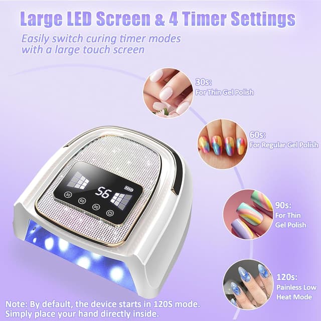 Thumbnail 3 de Asimebesty Lampe UV Ongles Gel 120W