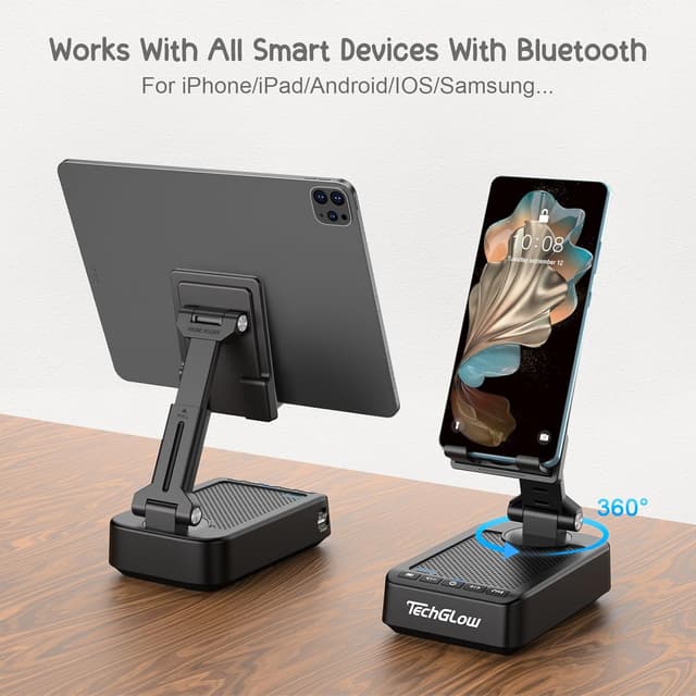 Detalle 1 de TechGlow Foldable Phone Stand 360°