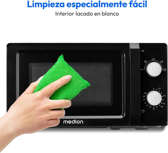 Thumbnail 4 de MEDION MD11475 Microondas compacto 20L 700W con temporizador🖤