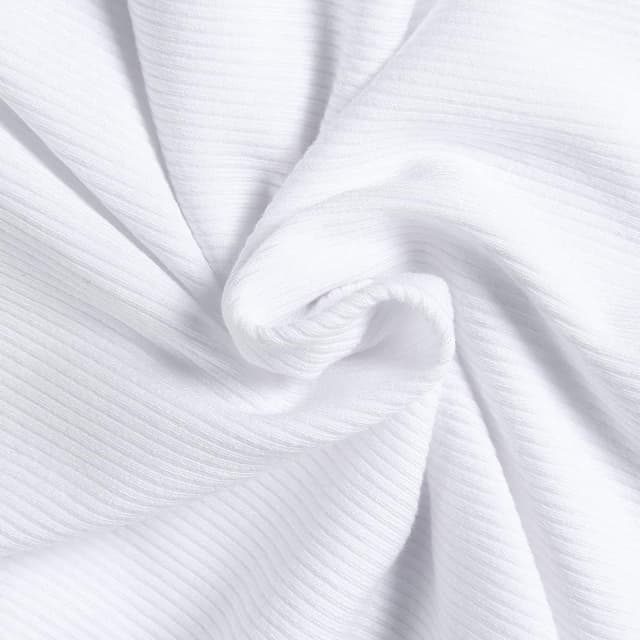 Detalle de DUOEASE Damen Langarmshirt mit Rundhalsausschnitt – elastisches Rayon-Spandex Rippshirt für Alltag & Sport