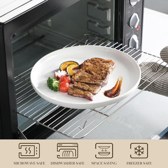 Detalle 2 de MALACASA LUNA Geschirrset für 6 Personen, 24-tlg