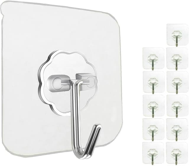 Detalle de Jiaweixiang 12-pack heavy duty sticky wall hooks