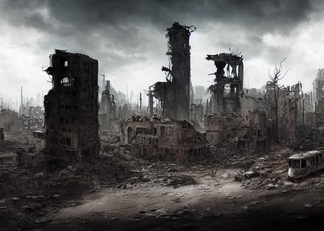 Detalle de CORFOTO 2.1x1.5m Disaster Backdrop for Apocalyptic Scene Photography & Halloween set