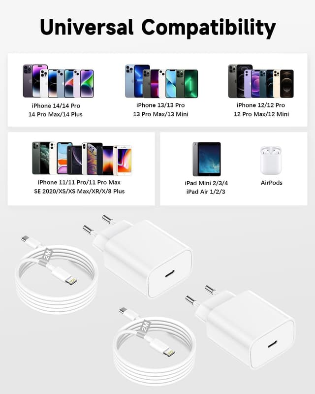 Thumbnail 6 de Cargador iPhone 20W con Cable 2 m y Certificación MFi