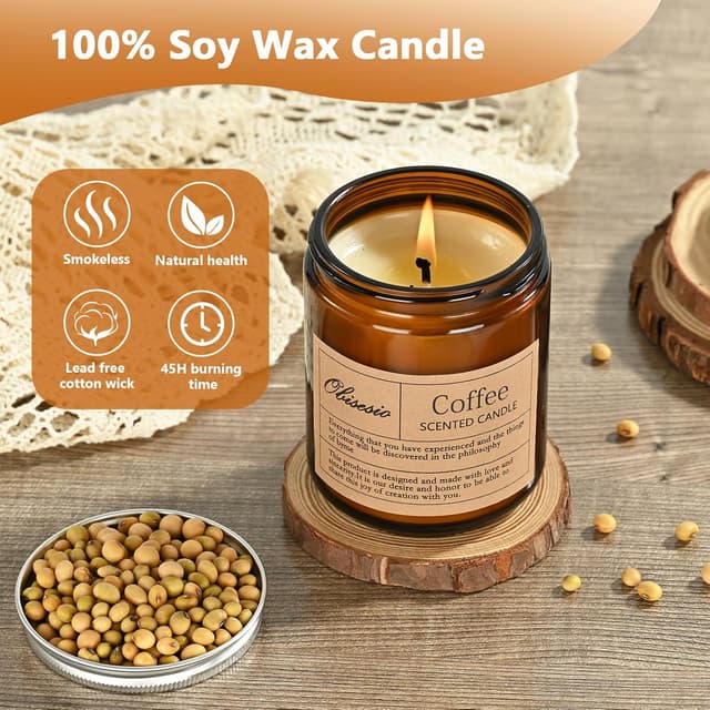 Detalle de Obisesio Candele set 2 candele aromaterapia
