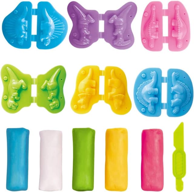 Detalle de VConejo Color Dough Toys Dough Accessories Set (Dinosaurs World) for Ages 2–4–8