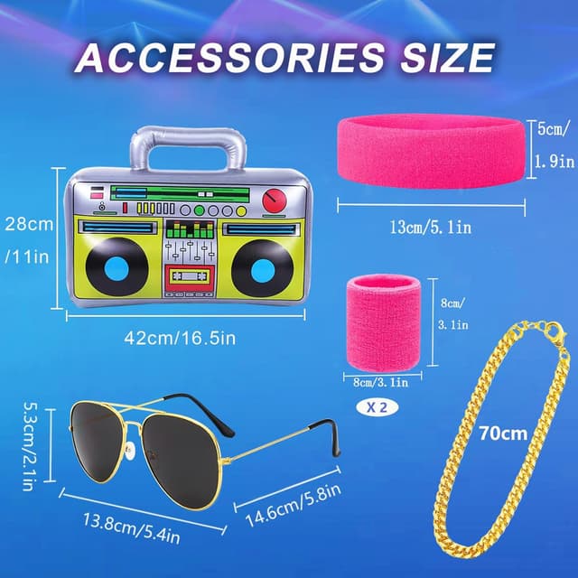 Thumbnail 4 de YADODO 90er 80er Jahre Outfit Trainingsanzug L