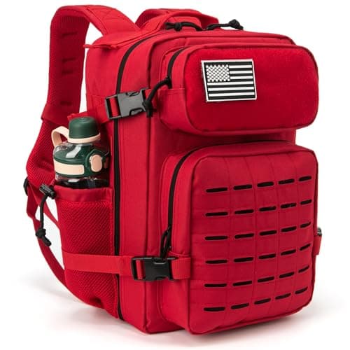 Detalle de QT&QY Mochila táctica militar de 25L con sistema MOLLE y corte láser