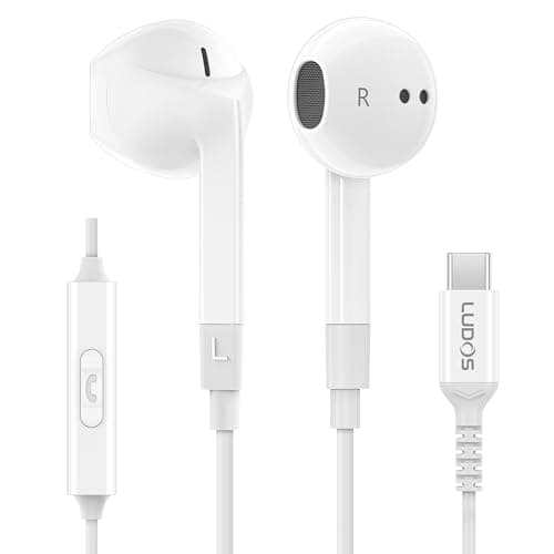 Detalle de Ludos FEROX Auriculares USB C con micrófono para iPhone y Samsung (garantía 5 años)