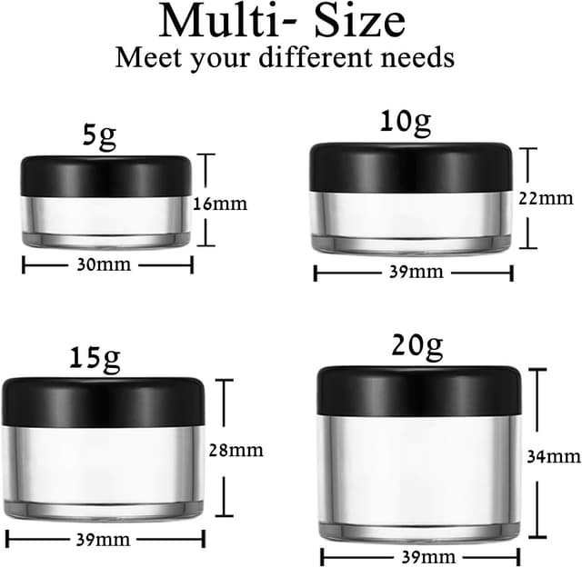 Detalle 2 de Empty cosmetics pots 20 pcs 20g