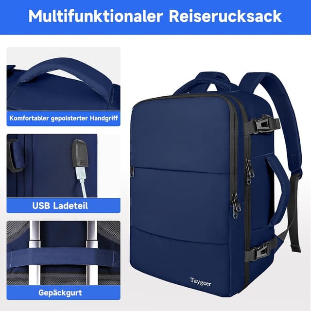 Thumbnail 4 de Taygeer Handgepäck Rucksack 55x35x25