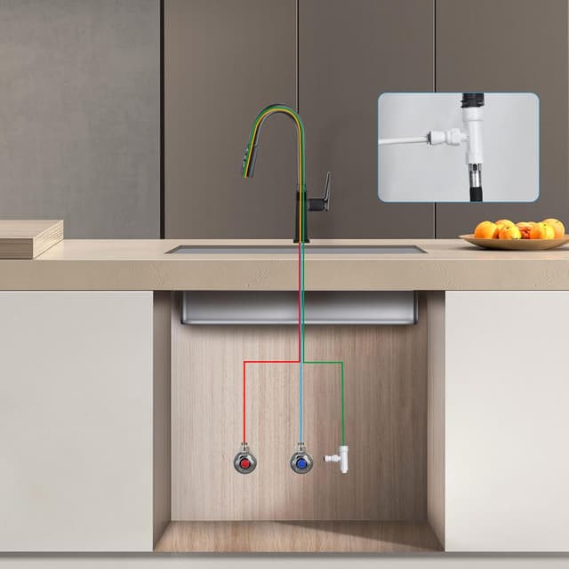 Thumbnail 6 de LakeBayMZC rubinetto cucina 3 vie LED