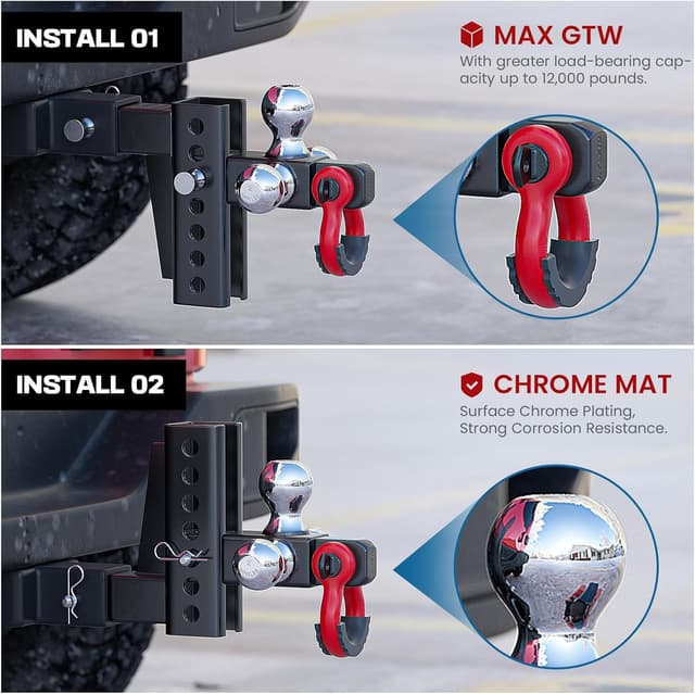 Thumbnail 3 de Ayleid Tri-Ball Hitch Mount
