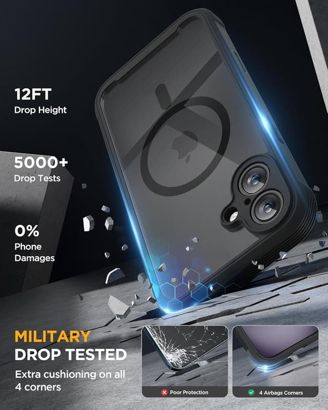 Detalle 2 de Miracase Magnetic Case for iPhone 16 6.1-inch