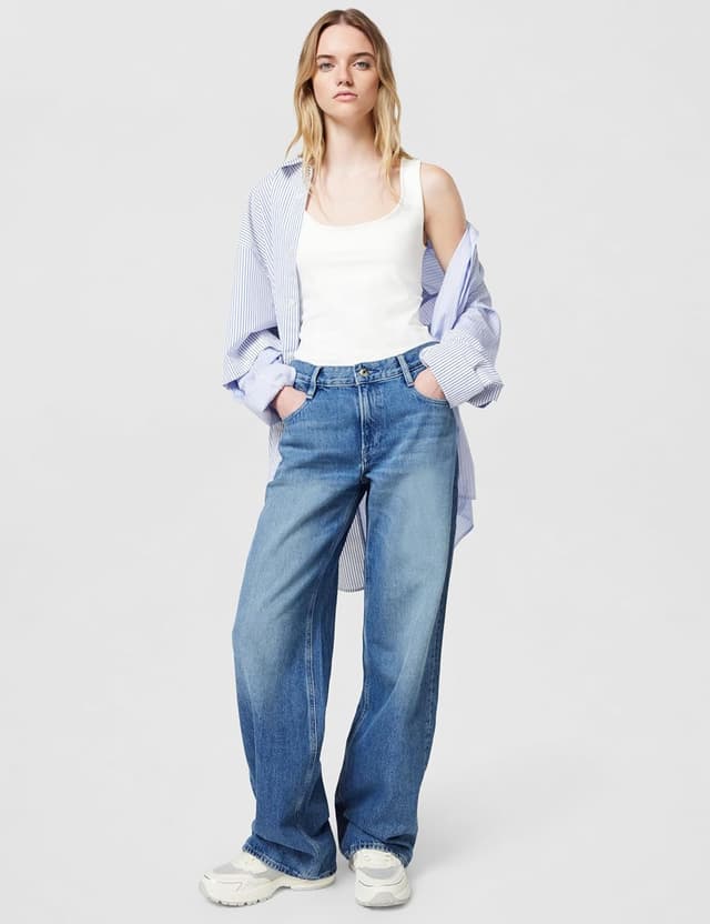 Detalle de G-Star Damen Judee Loose Low Waist Jeans mit Hosenschlitz und Reißverschluss