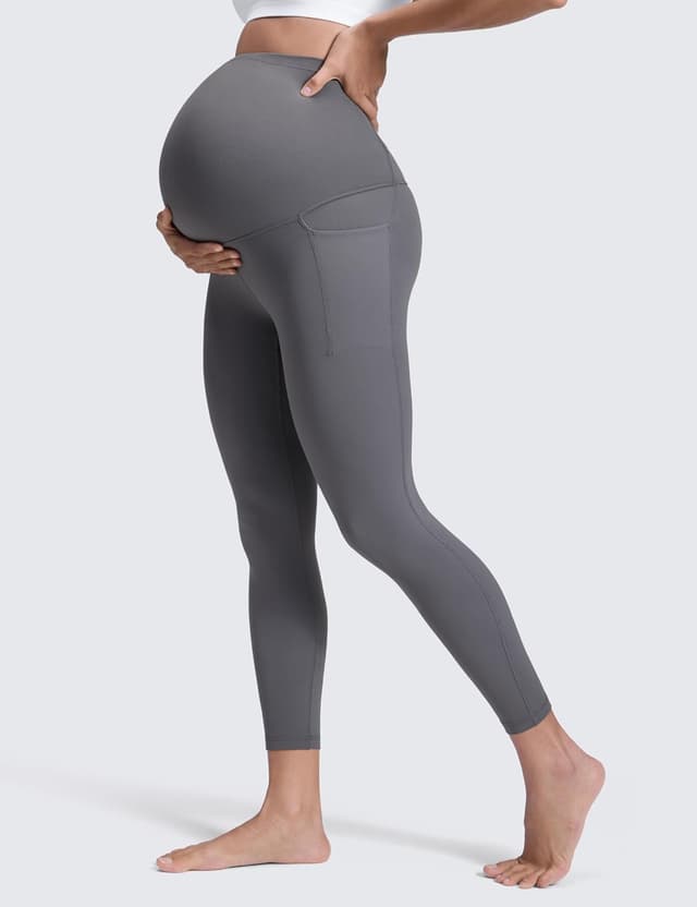 Detalle de CRZ YOGA Donna Butterluxe maternità: leggings con tasche e pannello premamá (63 cm)