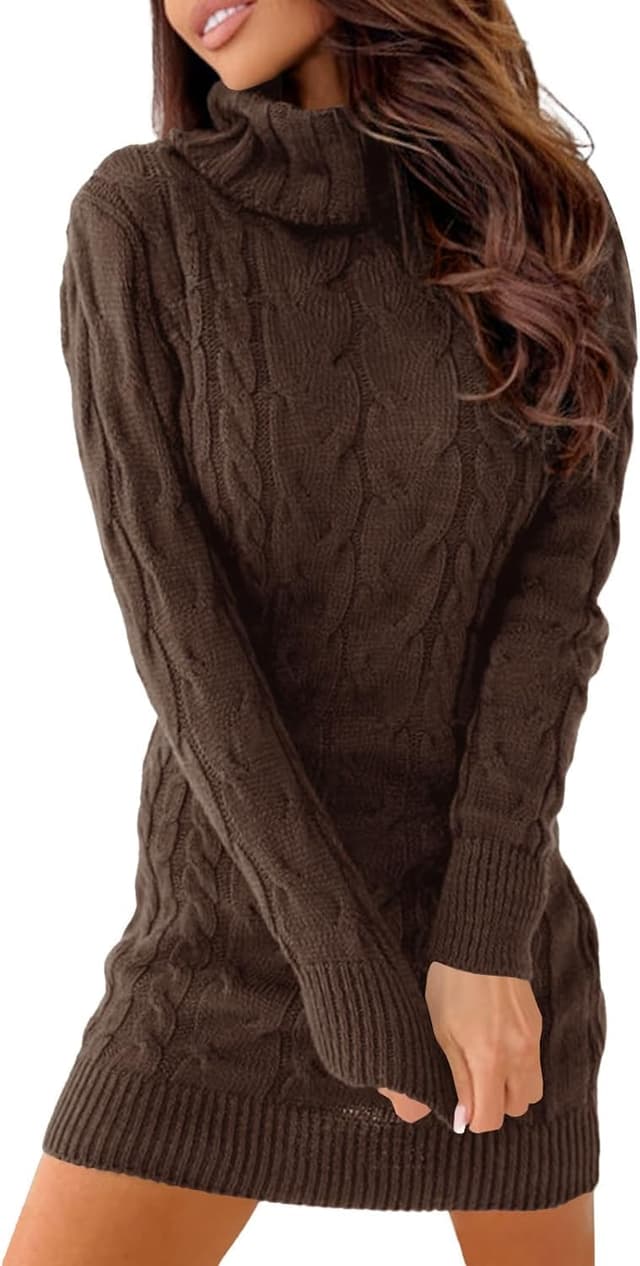 Thumbnail 6 de Ebifin Strickkleid Rollkragen 1 Stück 🧥