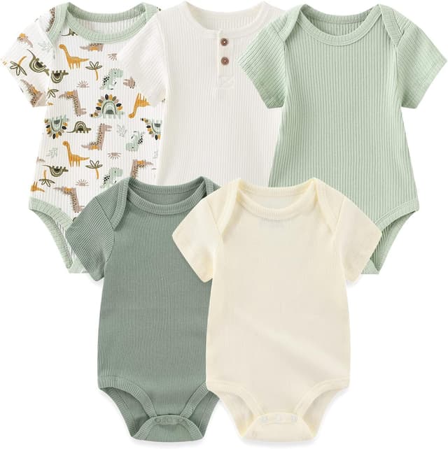 Detalle de Chamie baby bodysuit vest 5-pack 0-12 months