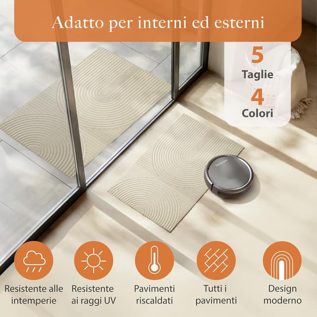 Detalle 2 de Zenacasa Zerbino 40x60 cm beige 🧽