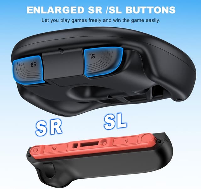 Detalle de Steering wheels for Switch 2, 2 racing wheels