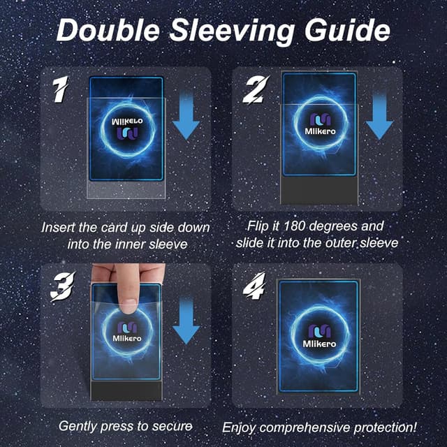 Thumbnail 3 de Mlikero 600 Pcs Card Sleeves 64 x 89 mm 🎲