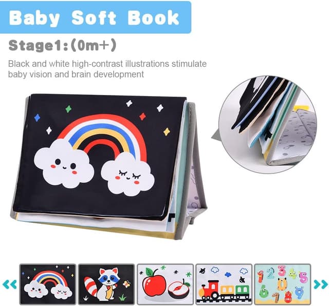 Detalle 2 de Aolso Libro di Stoffa Neonato 6 pagine