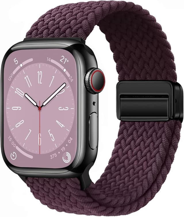 Detalle de Qimela Sport Loop Magnetic Braided Apple Watch Band (38mm–49mm)
