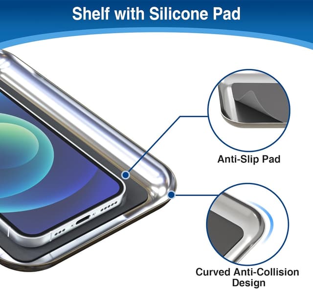 Detalle 2 de Portarotolo carta igienica autoportante in acciaio inox con ripiano superiore e spazio per 4 rotoli