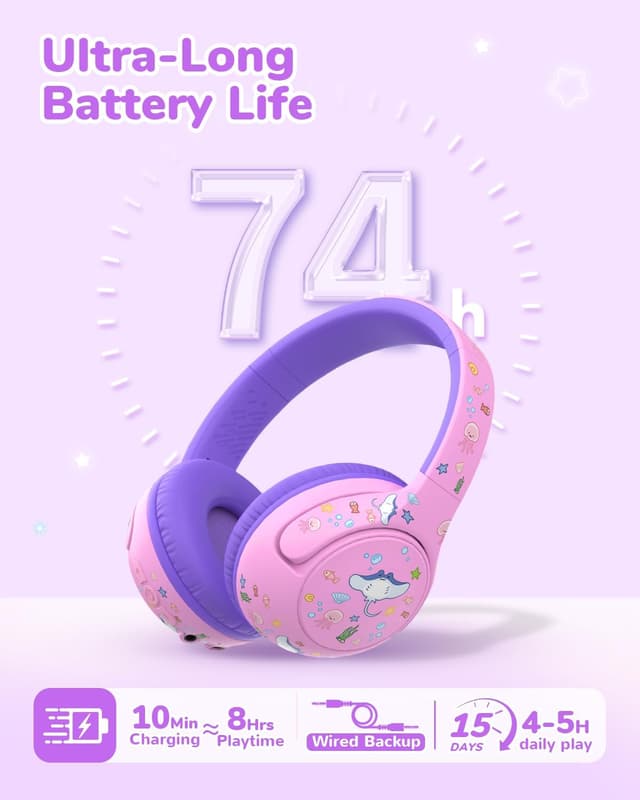 Thumbnail 5 de iClever Bluetooth Kopfhörer Kinder 74 Std. Spielzeit