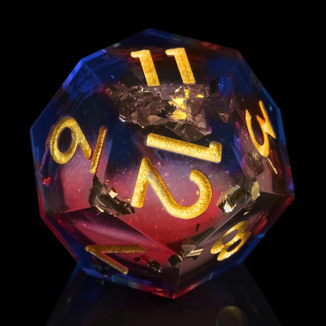 Thumbnail 6 de ORUZA 7 PCS Polyhedral Liquid Core DND Dice