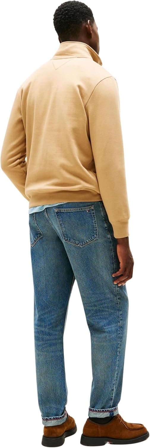 Detalle 2 de Tommy Hilfiger Men’s Tommy Logo Mockneck 1/2 Zip (MW0MW20954)