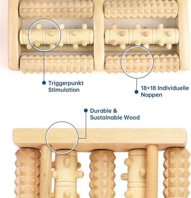 Thumbnail 2 de AOGOE Massaggiatore per Piedi Rullo in Legno