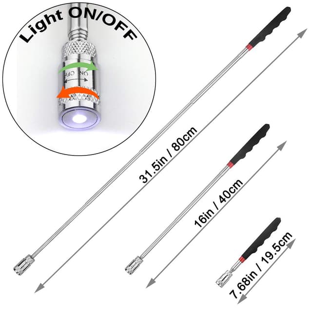 Thumbnail 1 de Toolwiz Magnetic Telescoping Pickup Tool 8 lb