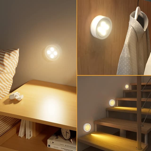 Thumbnail 6 de HITRENDS Kinder-Nachtlicht Set mit Fernbedienung (6 Leuchten, 2 Fernbedienungen) – 3 Farbtemperaturen