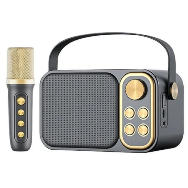 Imagen de Klack Karaoke Retro Altavoz Subwoofer 10W con Micrófono 📣 en OfertitasTOP