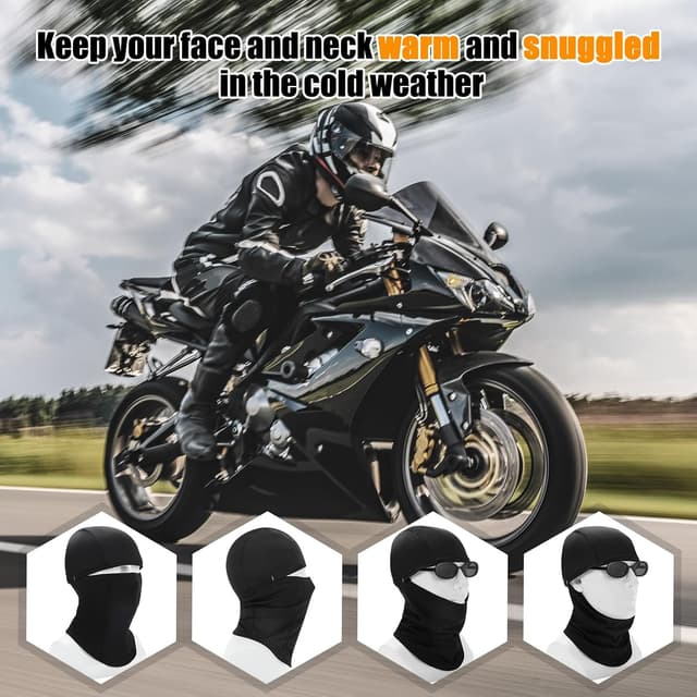 Detalle 2 de Beehow Balaclava Ski Mask Cover for Windproof Warmth