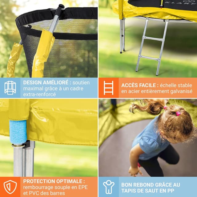 Thumbnail 4 de Klarfit Jumpstarter Trampoline Extérieur 250 cm