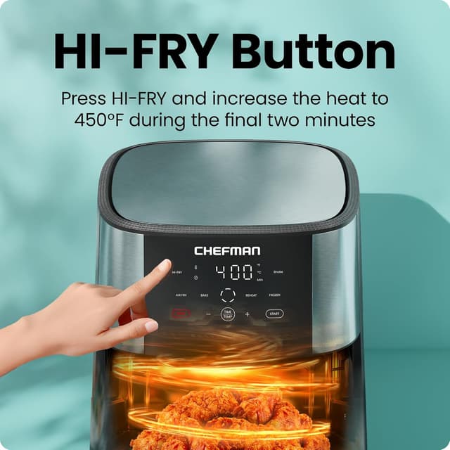 Thumbnail 4 de Chefman TurboFry Touch 8-Qt Air Fryer ⚡