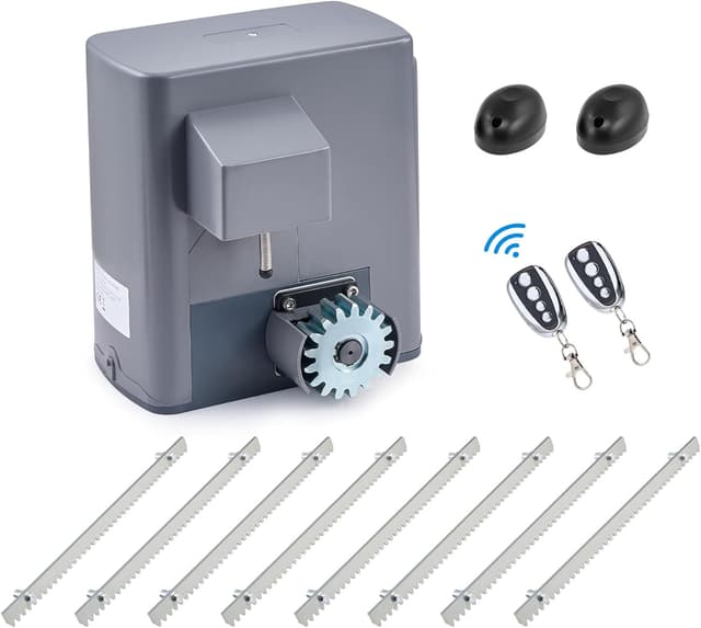 Detalle de CO-Z Schiebetorantrieb 280 W mit Fernbedienung – Toröffner für Schiebetore bis 600 kg oder 12 m