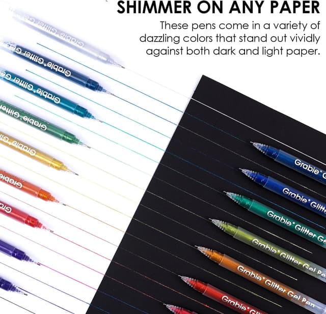 Detalle 2 de Grabie pennarelli glitter gel Jumbo 18