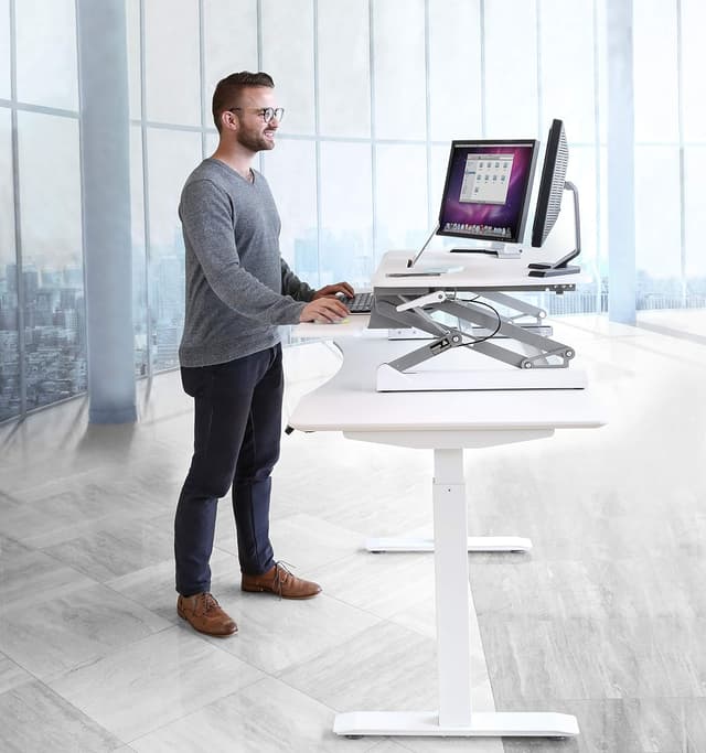 Thumbnail 6 de Seville Classics Bandeja para Teclado y Soporte 📱 - Blanco