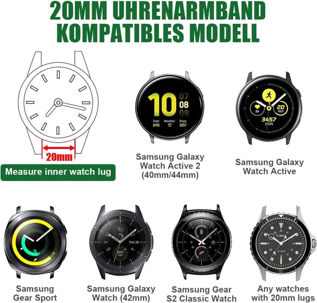 Thumbnail 1 de Vicloon Fabric Nylon Uhrenarmband 20 mm