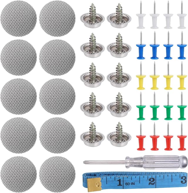 Detalle de Zocipro Dachhimmel-Reparatur-Set (65 Stück) für Autohimmel-Nieten
