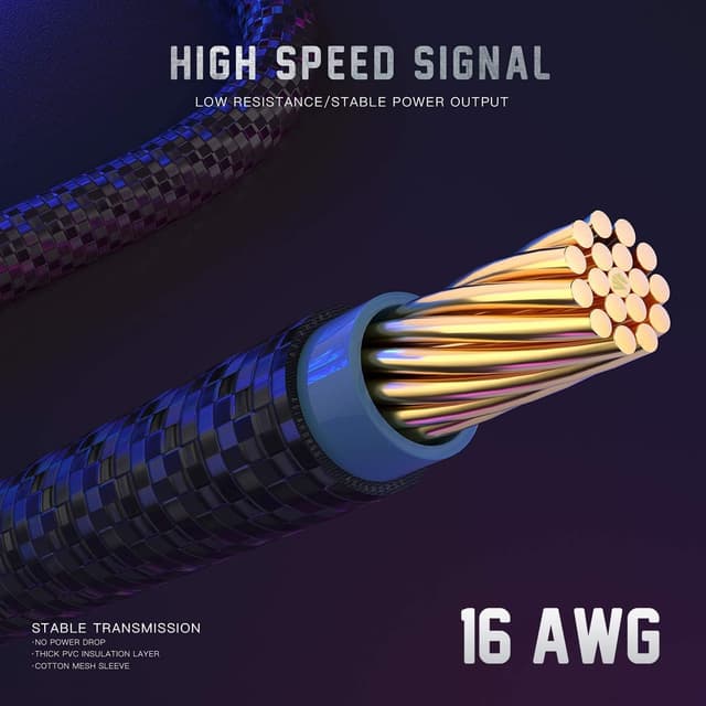 Thumbnail 6 de AsiaHorse 16AWG PSU-Kabelverlängerungs-Set (Sleeved) für GPU/CPU, 24-Pin ATX / EPS (4+4) / PCIe (6+2), 30 cm, schwarz