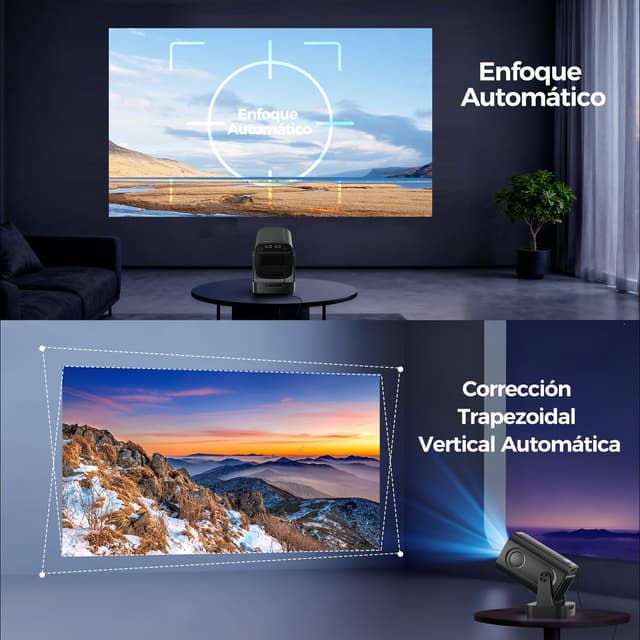 Detalle 2 de Alwtniet Mini Proyector 4K 260ANSI