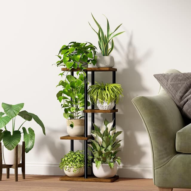 Detalle de Bamworld 4 Tier plant stand, 4 levels