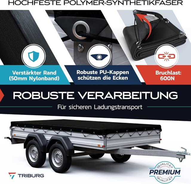 Detalle de TRIBURG Anhängernetz Feinmaschig 2,5x3,5