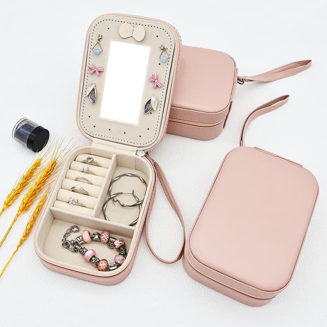 Thumbnail 5 de Boxudeli Joyero de viaje pequeño Rosa