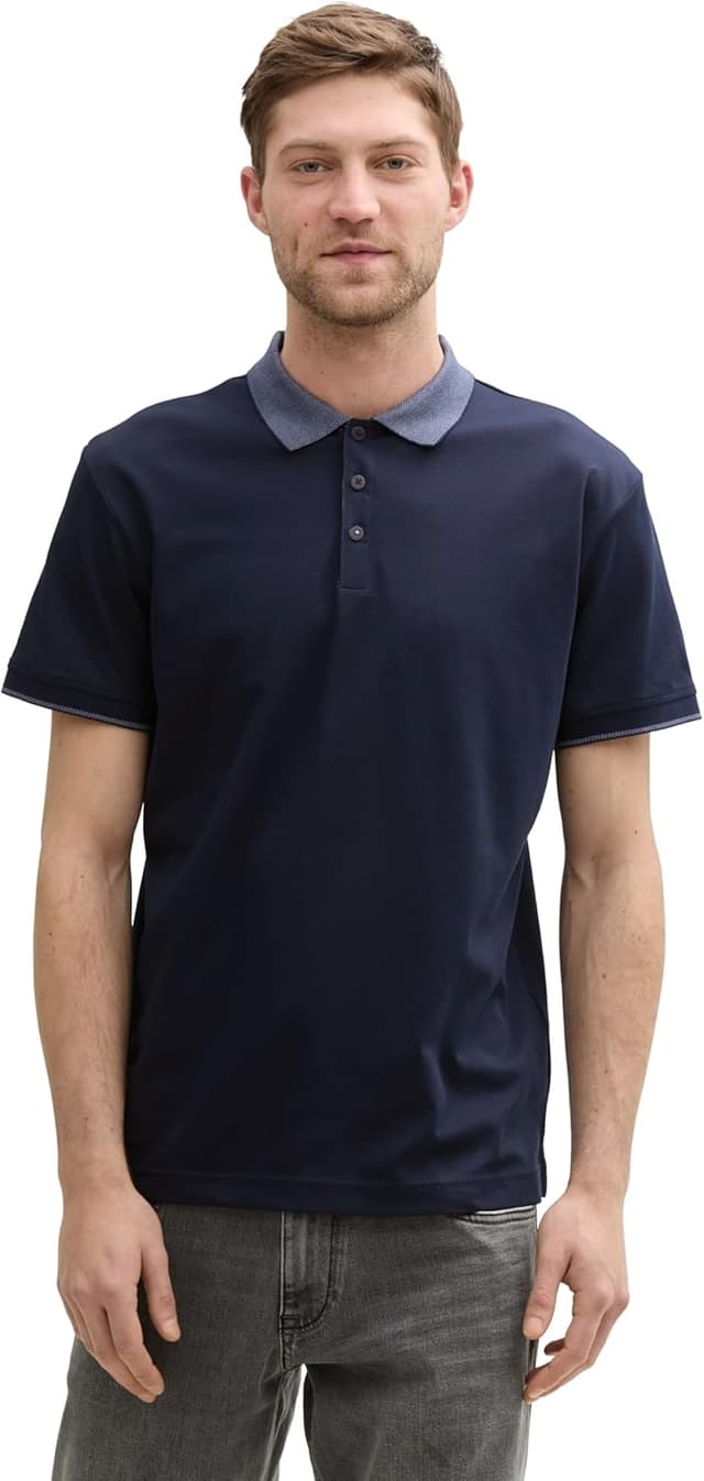 Detalle 2 de TOM TAILOR Polo Uomo a maniche corte: comodo e versatile